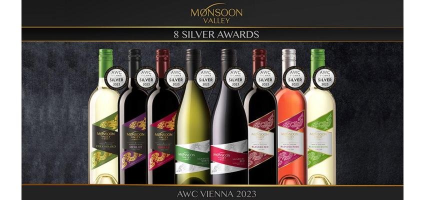 การันตีคุณภาพไวน์ไทย Monsoon Valley ด้วย 8 เหรียญเงิน จากเวที AWC VIENNA 2023
