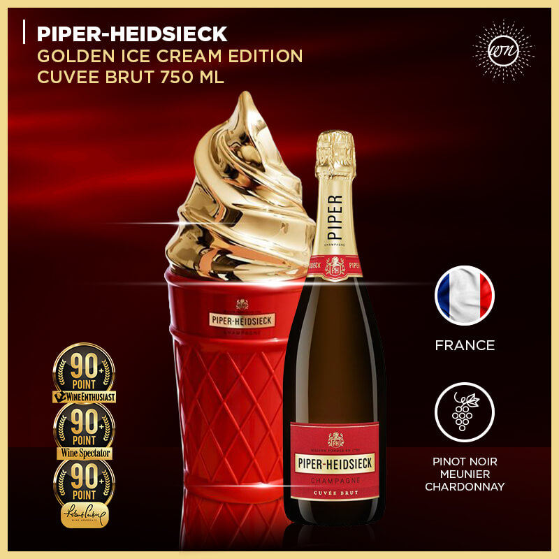 Piper-Heidsieck Cuvee Brut Golden Ice Cream Edition (750 ml)