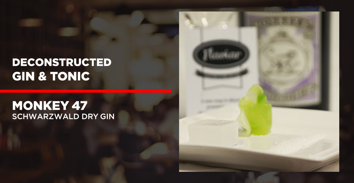 Deconstructed Gin & Tonic with Monkey Schwarzwald 47 Dry Gin