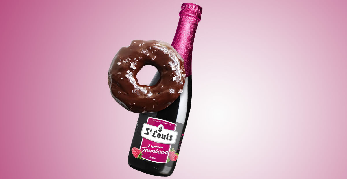 Glaze Chocolate Doughnut X St Louis Premium Framboise