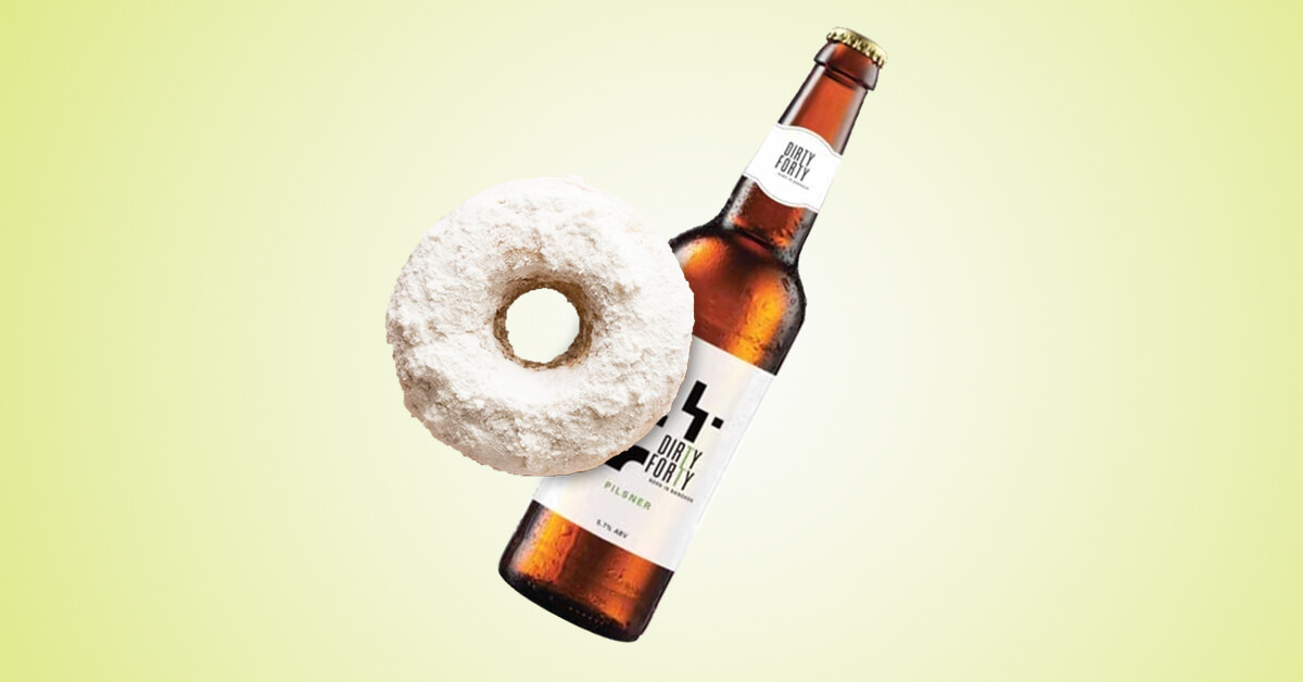 Powdered Sugar Doughnut X Dirty Forty Pilsner