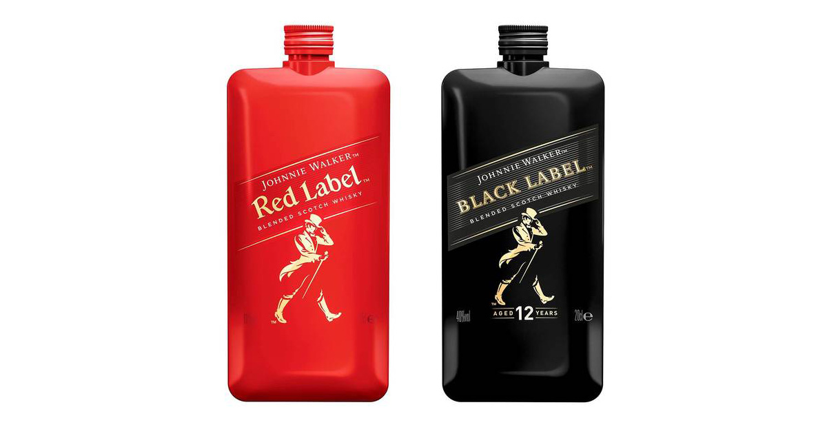 JW red & black label pocket scotch