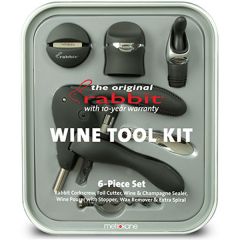 Metrokane  Rabbit Wine Tool Kit - Black