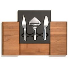 Metrokane  Complete Cheese Service - Bamboo/Stainless
