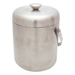 Jiggers  Stainless Steel Ice Bucket with Lid, Double Wall