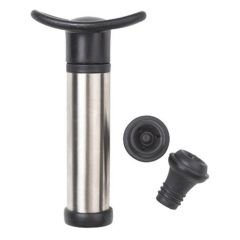Jiggers  Stainless Steel Wine Saver + 2 Stoppers