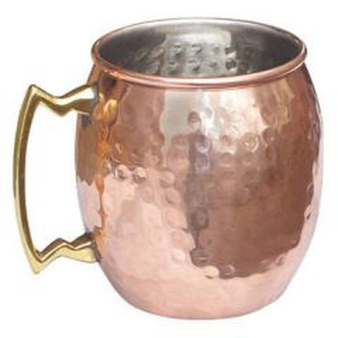 Jiggers  Hammered Copper Moscow Mule Mug 16oz