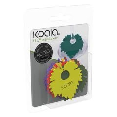 Koala Glass Marker Wine Leaf - Set of 6