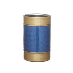 BarCraft Double Walled Wine Cooler Blue Brass Finish