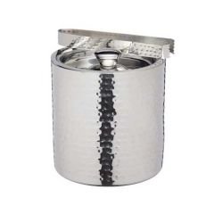 BarCraft Ice Bucket - Hammered stainless steel 