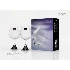 Lucaris Tokyo Temptation Burgundy Glass (740 ml) ( Pack 2 piece)