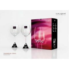 Lucaris Shanghai Soul Burgundy Glass (665 ml) ( Pack 2 piece)