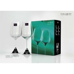 Lucaris Hongkong Hip Bordeaux Glass (770 ml) ( Pack 2 piece)