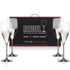 Riedel Value Gift Packs : Vinum XL Pay 3 Get 4 Vintage Champagne