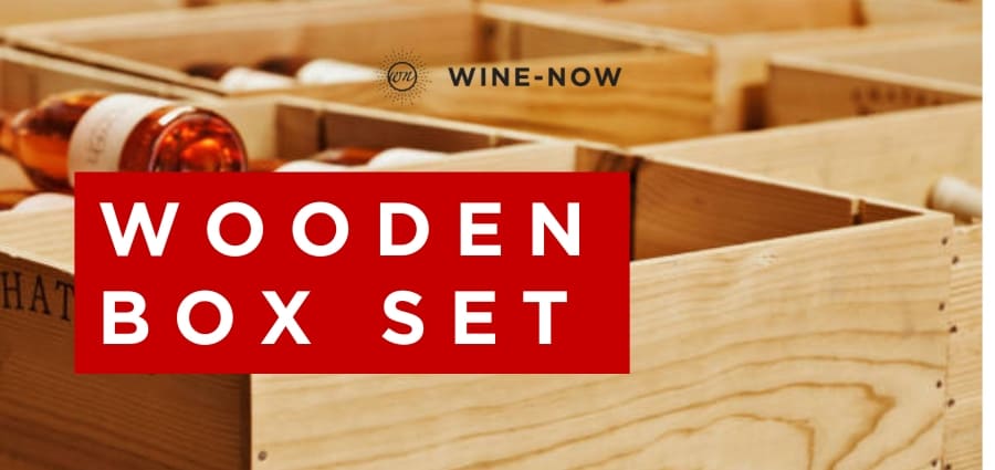Wooden Case Wine now selection