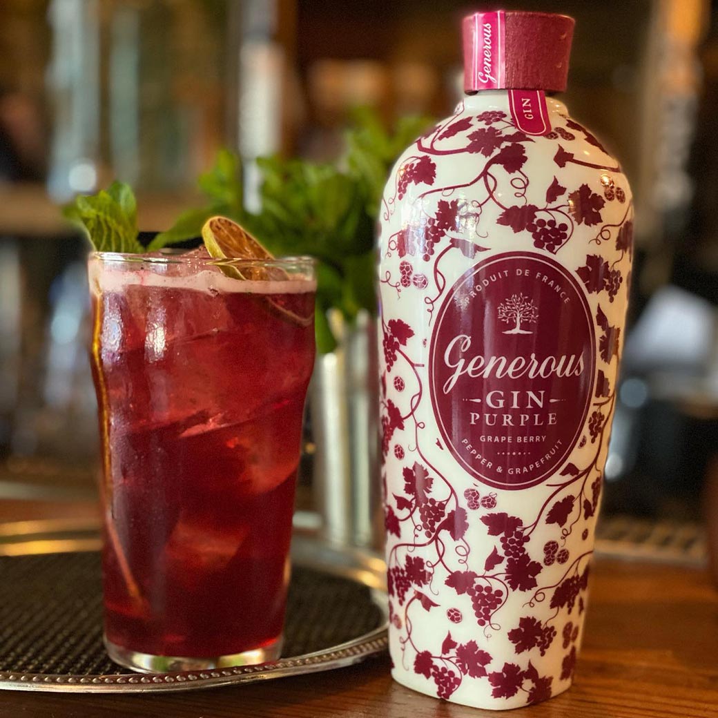 GENEROUS AROMATIC CRAFT GIN PURPLE