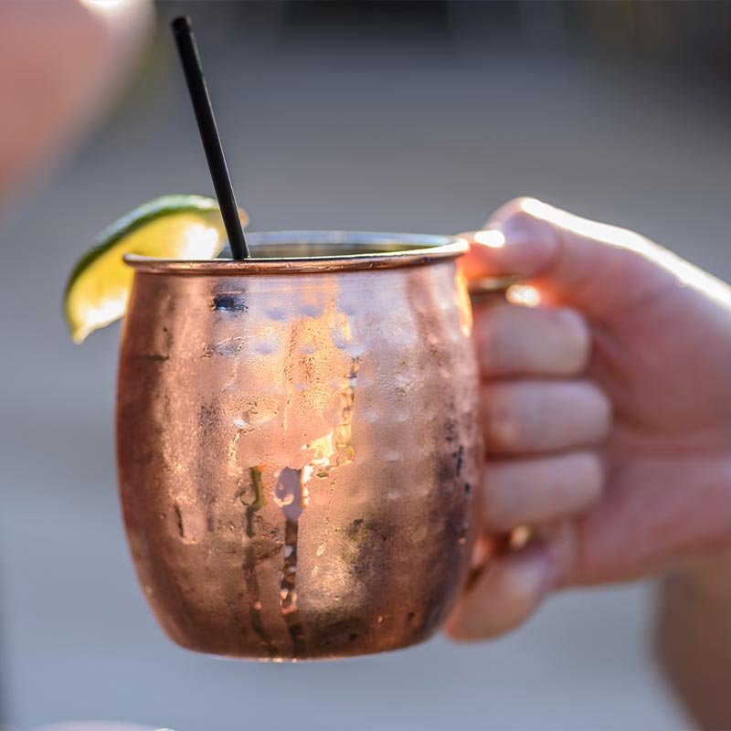 Moscow Mule Drinking